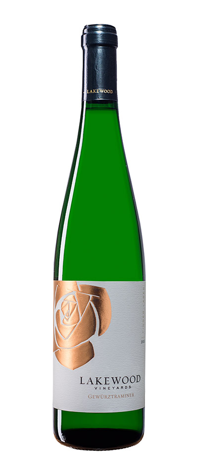 Gewurztraminer wine bottle